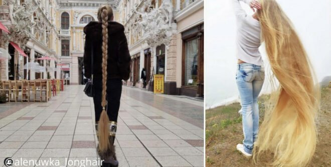 Рапунцель из Украины: 34-летняя девушка, которая с 5 лет не стрижет волосы