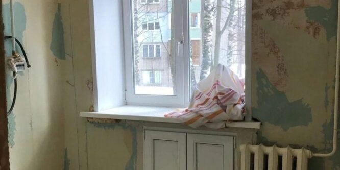 Дети на 60-летний юбилей подарили маме ремонт кухни 6 м² (фото до и после).